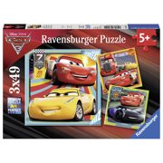 Puzzel Cars 3 Disney Legendes van de Baan 3 x 49 stukjes - RAVENSBURGER 80151